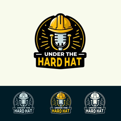 Podcasting logo design for construction company.