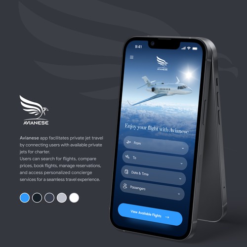App design for Business Jet company
