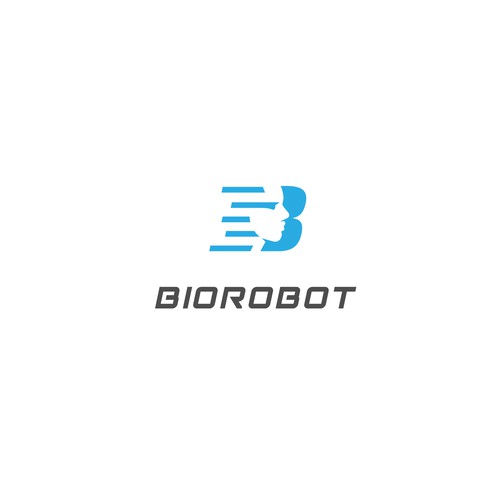 Negative Space Logo Design for Biorobot