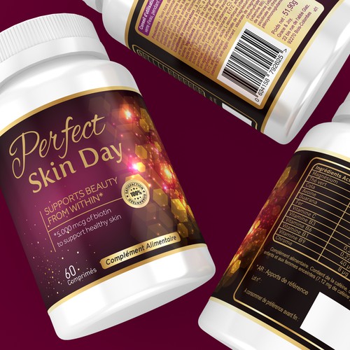 Beauty Skin Supplement Label