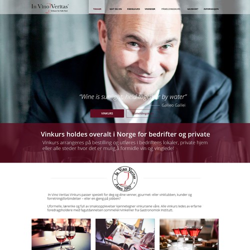 Leading wine critic in Norway needs new, modern web design