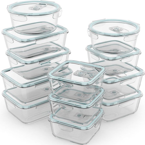 Amazon image for glass food containers.