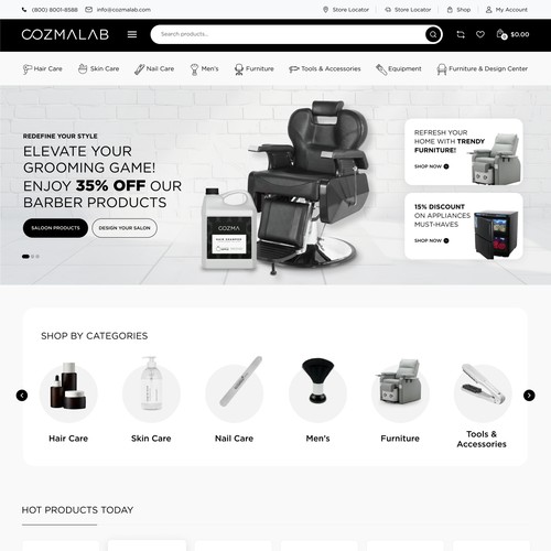 Trading company specializing in cosmetics and salon supplies