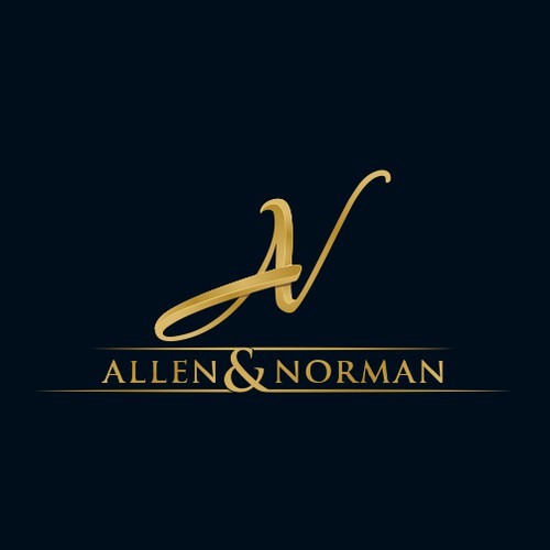 elegant logo for allen norman