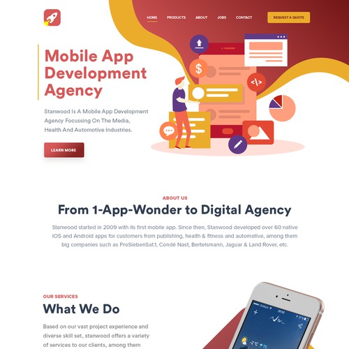 Mobile Apps development website design