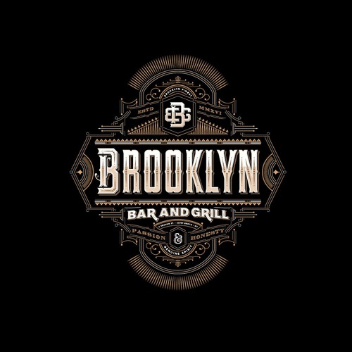 布鲁克林酒吧和格栅 - 徽标