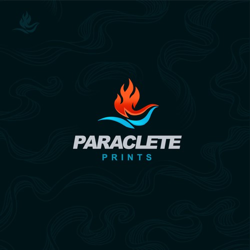 Fiery Logo Concept for Paraclete Prints