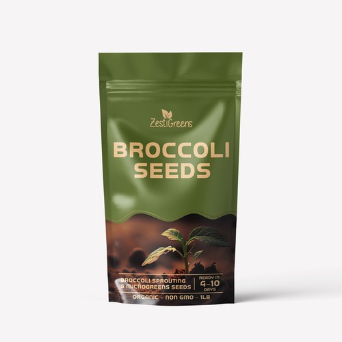 Broccol Seeds Packaging