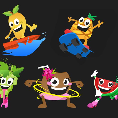 Create The Tropical Fruit Tribe and logo