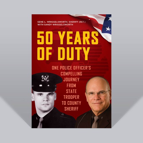 One Police Officer’s 50 Years of Duty Book Cover Design 1