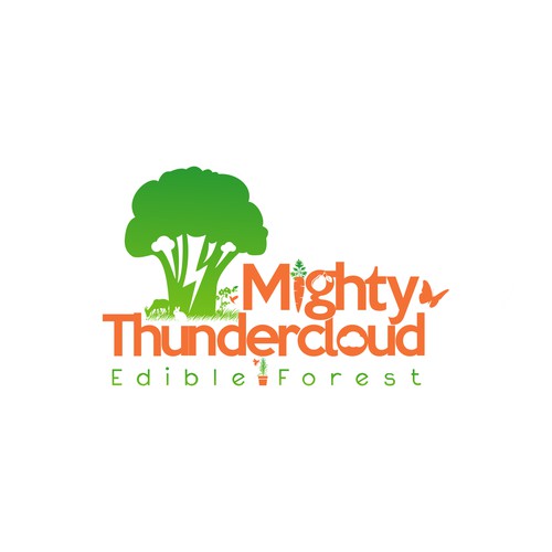 Mighty Thundercloud Playfull Logo