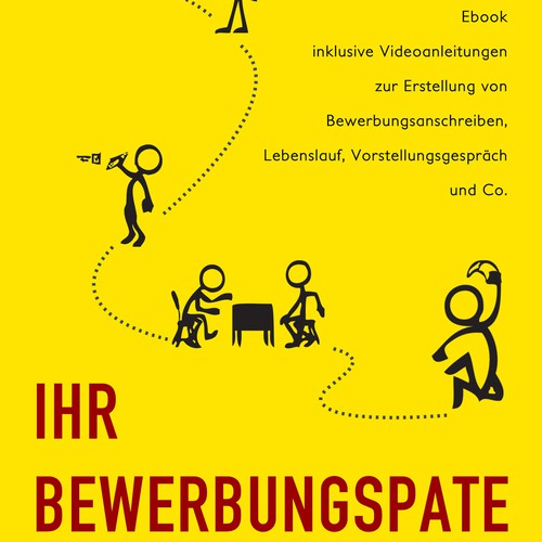 Cover Ebook-Reihe für Bewerbungsratgeber - Cover for ebook series of job guides