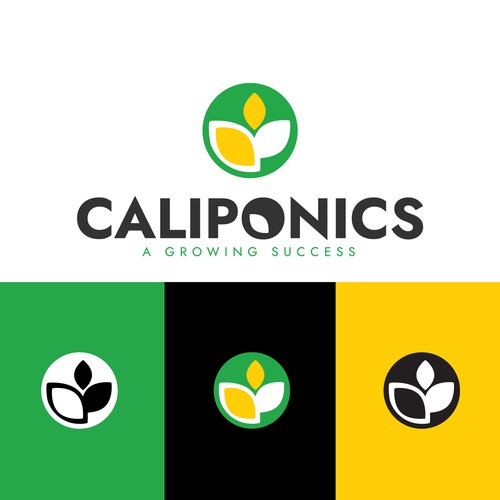Negative Space Logo for Caliponics