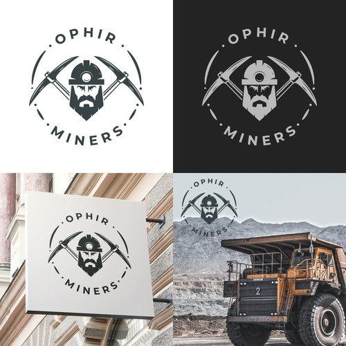Miners vintage logo design
