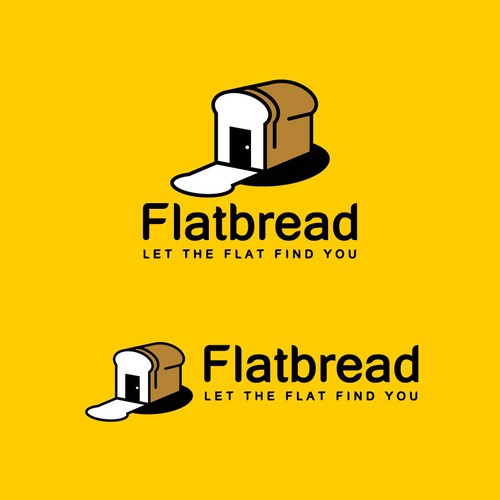 modern logo concept for Flatbread