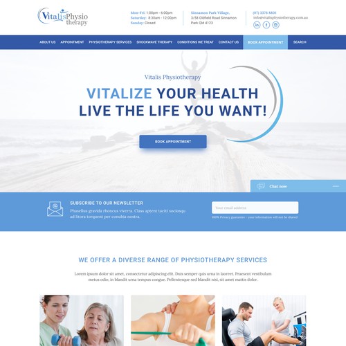 Vitalize website redesign