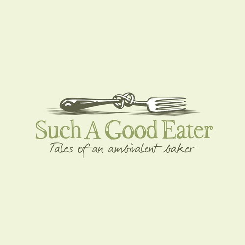 Vintage style logo for a food blog "Such A Good Eater"