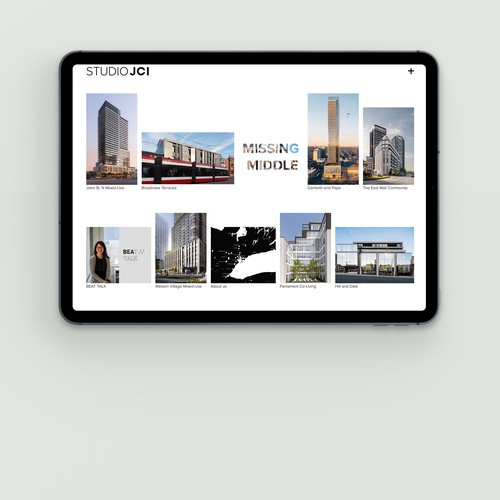 A website for a Toronto-based architecture studio.
