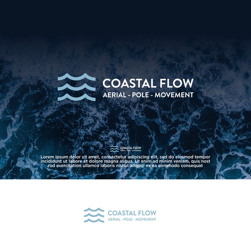 logo design "coastal flow"