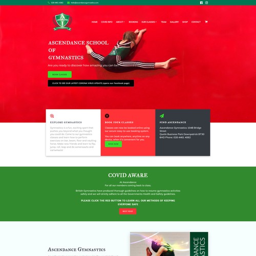 Website design for ASCENDANCE