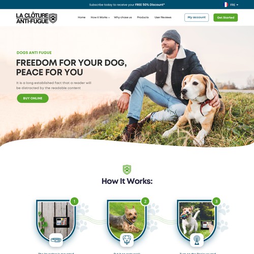 Dog Care Website Design