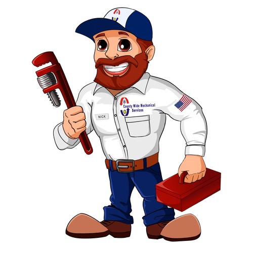  Human cartoon plumber