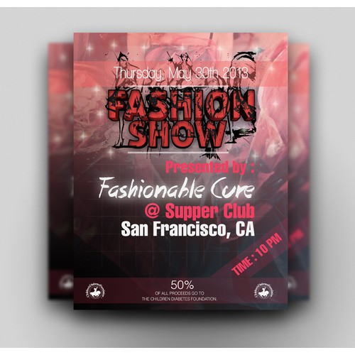 postcard or flyer for Fashionable Cure