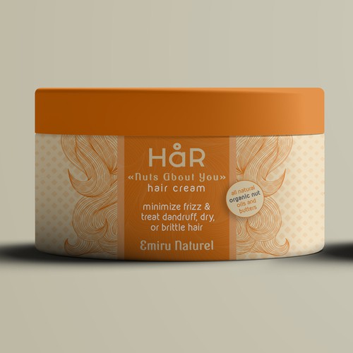 Packaging for natural hair cream