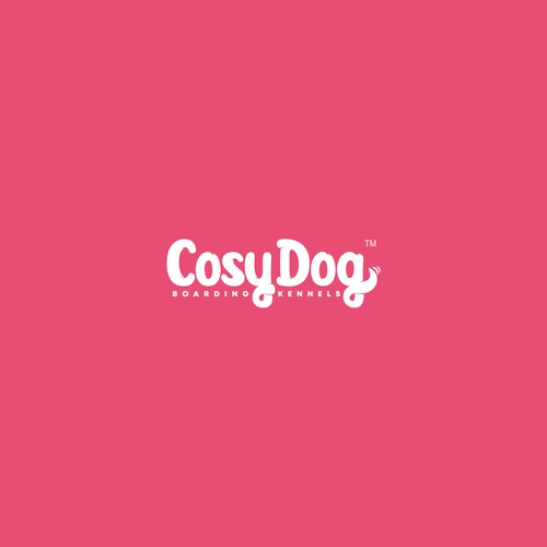 Custom letters logo for "Cosy Dog"