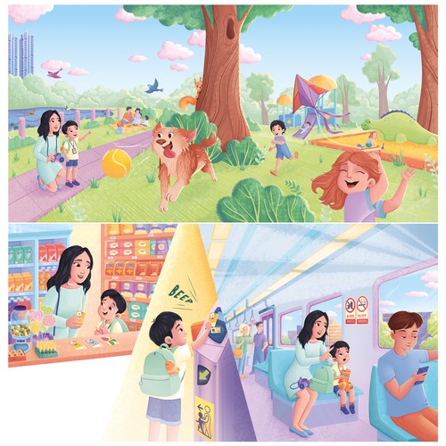 Children's book illustrations