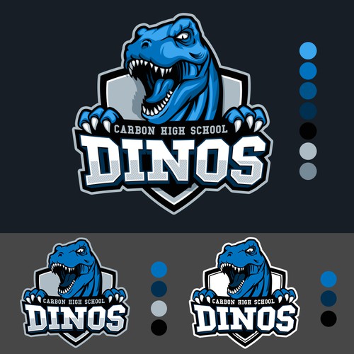 Strong and Fierce T-Rex  Mascot Logo Design