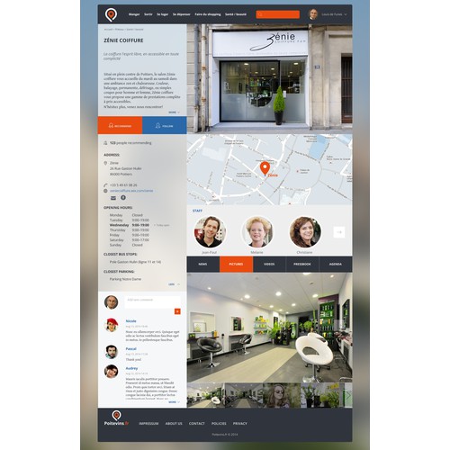 Webdesign for french local social network