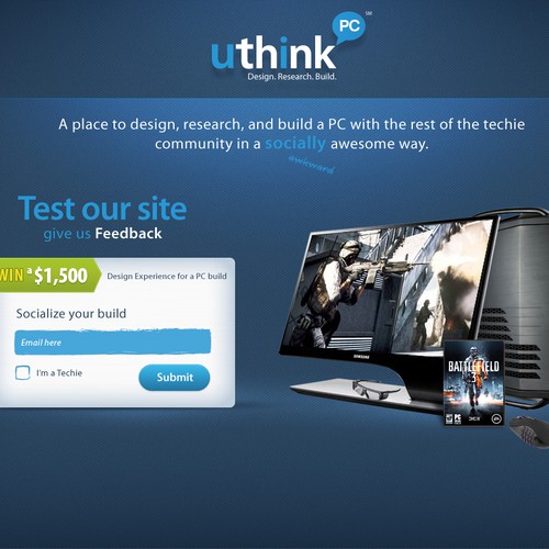 Coming Soon page! for Uthink PC