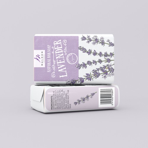Packaging design for Lavender soap