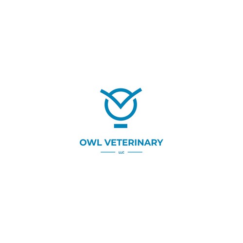Minimalist logo for a veterinarian