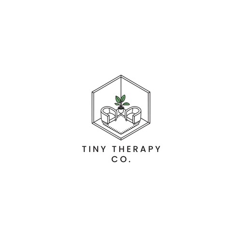 Minimal logo design for a mental health non-profit
