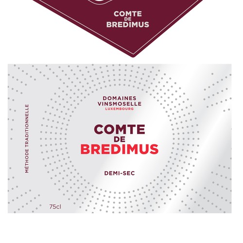 Label for Comte de Bredimus sparkling wine