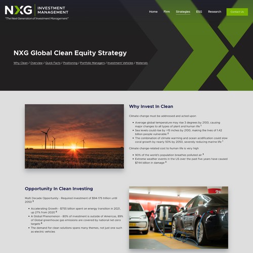 NXG Investment Management Updates