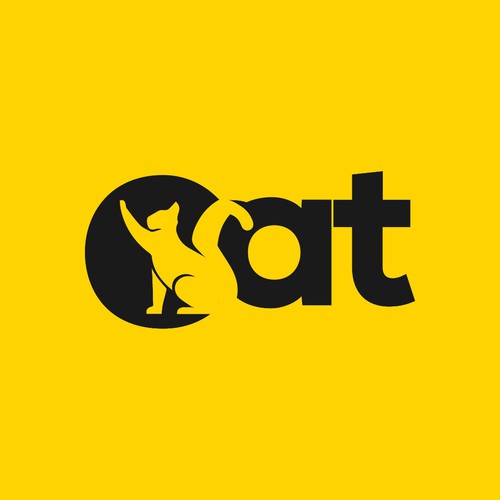 Modern Cat Brand Logo