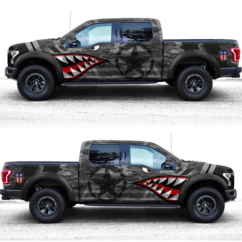 Patriotic Ford Raptor (USA)