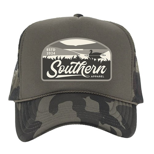 Help Southern Apparel design a truckers hat design