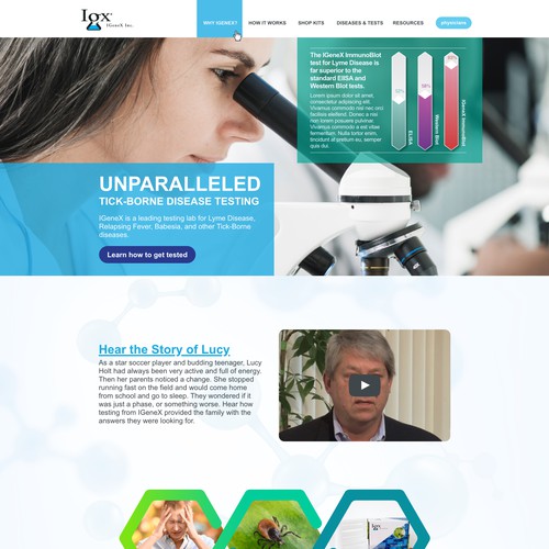 Home Page Design for Medical Company
