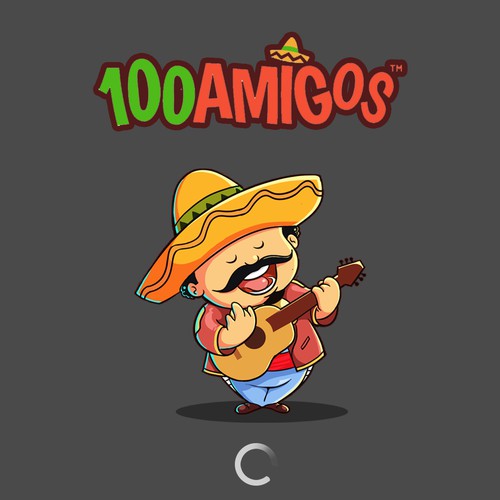 100amigos.com brand mascot