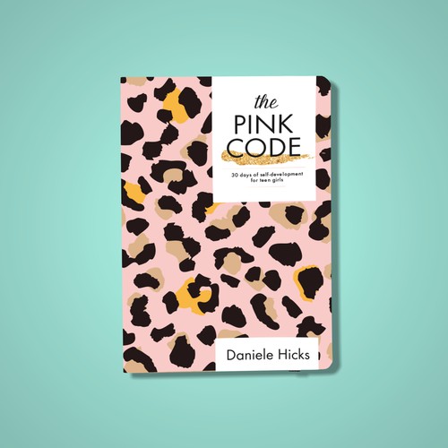 Design book cover for " The pink Code" a journal/book for teen girls