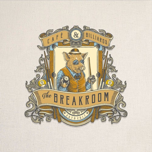 victorian logo badge for The Breakroom