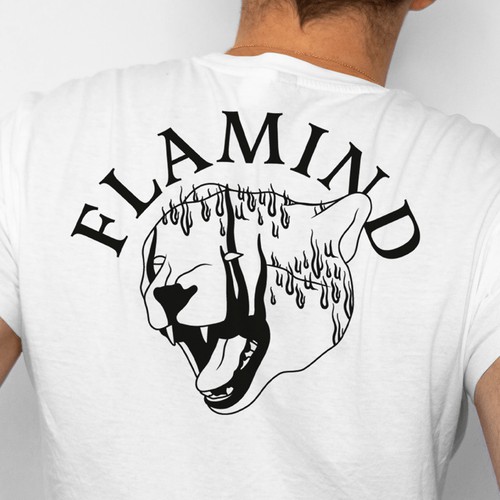 Flamind — T-shirt design for energy drink company