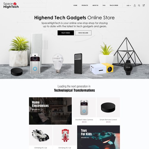 High-End Tech Gadget E COMMERCE SOTRE