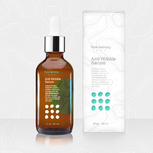 Face Serum box and label design