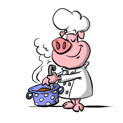 pig shef illustration