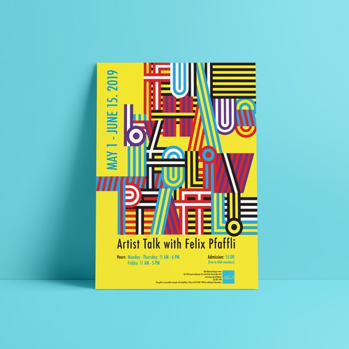 "FUNHAUS by Felix Pfaffli" Poster Design for AIGA
